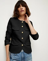 Kensington Mid-Weight Black Knit Jacket | Veronica Beard