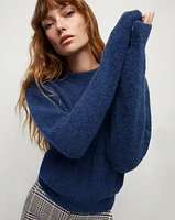 Melinda Ribbed Crew Neck Sweater | Veronica Beard