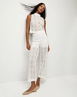 Kehlani Floral Lace Wide-Leg Pant | Veronica Beard