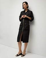 Dallas Black Midi Cargo Skirt | Veronica Beard