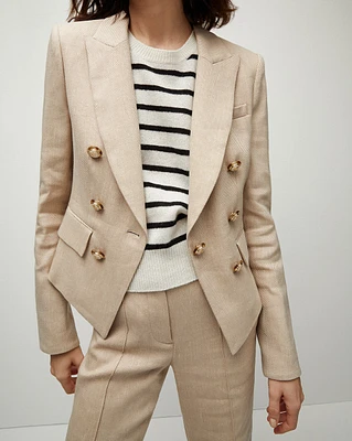 Diego Dickey Jacket in Sandalwood Melange | Veronica Beard