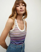 Nabella Striped Knit Tank | Veronica Beard