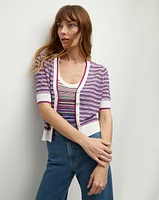 Varia Striped Knit Cardigan | Veronica Beard