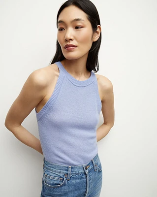 Myrick Cashmere Tank in Hydrangea | Veronica Beard