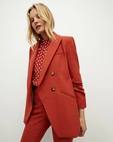 Hirsh Dickey Jacket in Brick Red | Veronica Beard