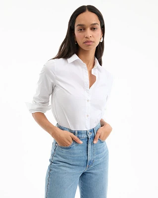 Marisol Button-Down Shirt in White | Veronica Beard