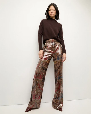 Tonelli Pant in Red Multi | Veronica Beard