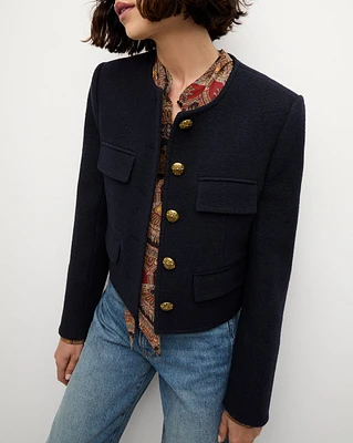 Leslie Jacket in Navy | Veronica Beard