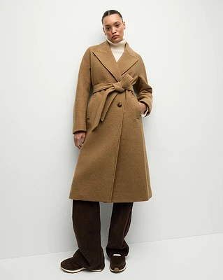 Della Wool Dickey Coat in Dark Camel | Veronica Beard