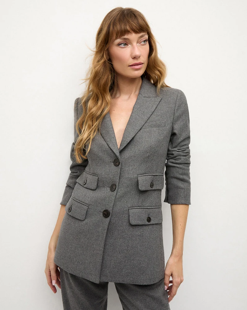 Nalani Dickey Jacket in Heather Grey | Veronica Beard