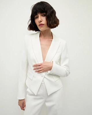 Hosanna Dickey Jacket in White | Veronica Beard