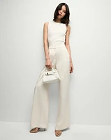 Robinne Wide-Leg Pants in Cream | Veronica Beard