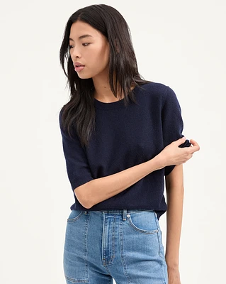 Shana Cashmere Sweater in Navy | Veronica Beard