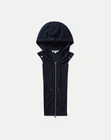 Cashmere Hoodie Dickey in Navy | Veronica Beard