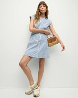 Nagano Dress in Blue/White Stripe | Veronica Beard