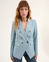 Miller Dickey Blazer Jacket in Light Blue | Veronica Beard