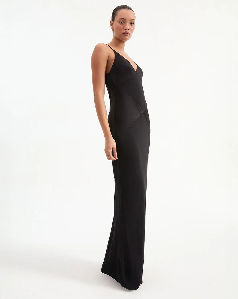 Francis V Neck Dress in Black | Veronica Beard