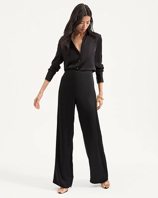 Ronin Wide-Leg Pant in Black | Veronica Beard