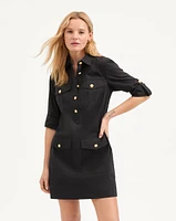 Saude Cargo Dress in Black | Veronica Beard