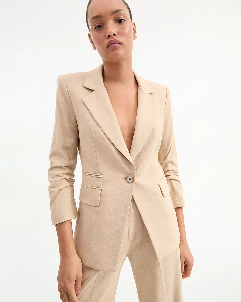 Battista Dickey Jacket in Stone Khaki | Veronica Beard