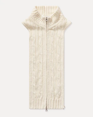 Radia Silk-Linen Dickey in Off-White | Veronica Beard