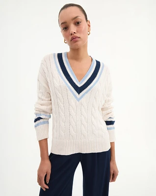 Lachlen Pullover in Off-White | Veronica Beard