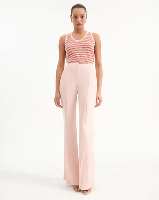 Komi Wide Leg Linen Pants in Pink | Veronica Beard