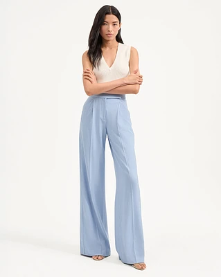 Marbeau Wide-Leg Pant in Bluebell | Veronica Beard