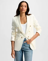 Bexley Dickey Jacket in Dove | Linen Blazer | Veronica Beard