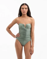 Arpel Swimsuit in Stone Army | Veronica Beard
