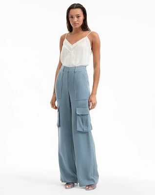 Saul Cargo Pant in Lake Mist | Veronica Beard