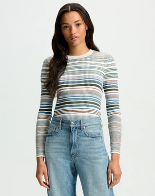 Palmas Sweater in Dove Multi | Veronica Beard