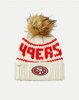 San Francisco 49ers Beanie in Ecru | Veronica Beard