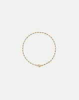 Enamel Bead Chain Anklet in Black | Veronica Beard