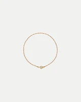 Enamel Bead Chain Anklet in Mauve | Veronica Beard