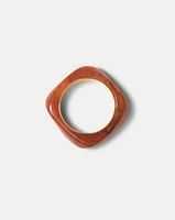 Sculpted Resin Bangle in Tortoise | Veronica Beard