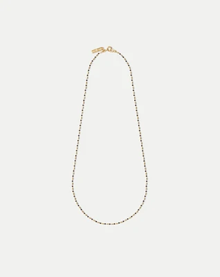 Long Enamel Bead Chain Necklace in | Veronica Beard