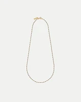 Long Enamel Bead Chain Necklace in | Veronica Beard