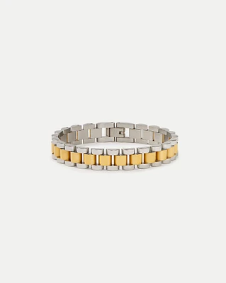 Gold and Silver Watch Band Bracelet | Veronica Beard