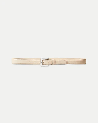 Glossinia Belt in Cream/Silver | Veronica Beard