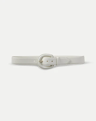 Martina Belt in White | Veronica Beard