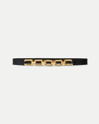 Beatrice Belt in Black/Gold | Veronica Beard