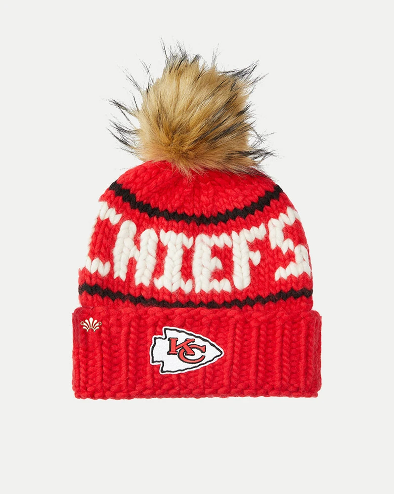 Kansas City Chiefs Beanie in Red | Veronica Beard