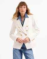 Miller Dickey Jacket in Off-White/Gold | Veronica Beard