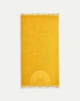 Sun Beach Towel in Yellow | Veronica Beard