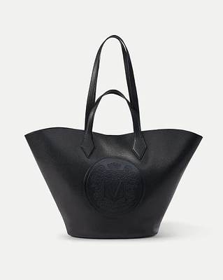 Large Crest Tote in Black | Veronica Beard