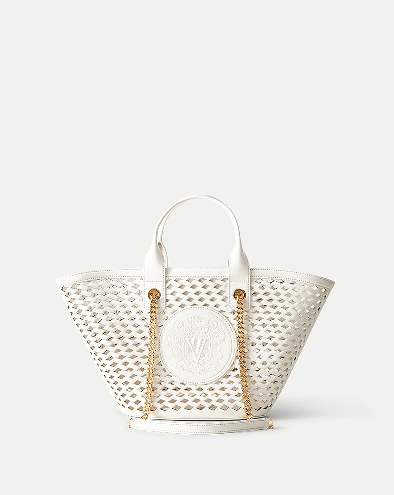 Small Crest Market Tote in Off-White | Veronica Beard