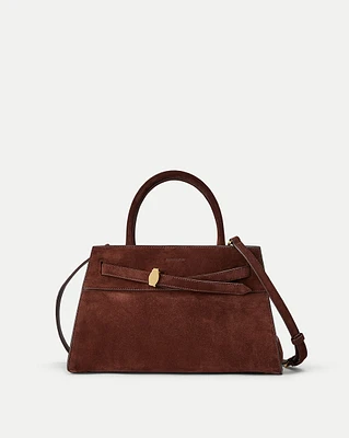 Dash Suede Bag in Chestnut | Veronica Beard