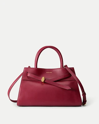 Veronica Beard Dash Bag in Burgundy Leather | Veronica Beard