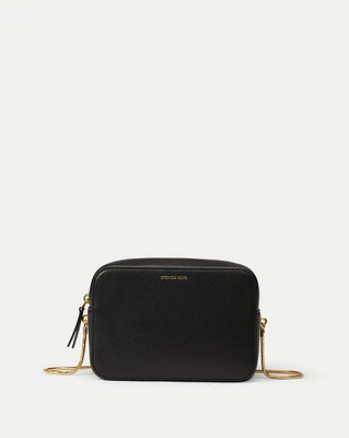 Boxy Chain Crossbody Bag in Black | Veronica Beard